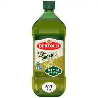 Walmart Bertolli Organic Extra Virgin Olive Oil, Rich Taste, 50.7 fl oz offer