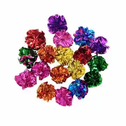 Walmart 12 Pack Colorful Crinkle Foil Cat Interactive Toy Cat Sound Paper Mylar for Cute Pets offer