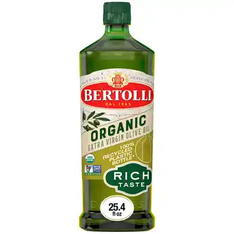 Walmart Bertolli Organic Extra Virgin Olive Oil, Rich Taste, 25.4 fl oz offer