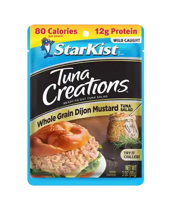 Walmart StarKist Tuna Creations, Whole Grain Dijon Mustard Tuna Salad, 3 oz Pouch offer