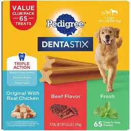 Walmart Dentastix 65 Piece Variety Pack, 3.5 Pound offer