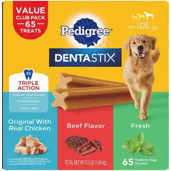 Walmart Dentastix 65 Piece Variety Pack, 3.5 Pound offer