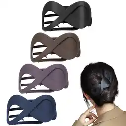 Walmart AOWOO 4 Pcs Large Hair Clips , Non-Slp Strong Grip Hold Matte Barrette for Women Girls Thin Hair offer