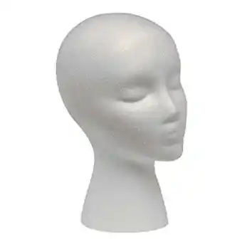 Walmart Hhsjcl Female Styrofoam Mannequin Head Model Wig/Hat Display Stand Art Work Painting Novelty Foam offer