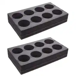 Walmart 2Pcs Foam Cup Carrier Trays for Camping, Caravans, Boats - Holds 8 Cups offer