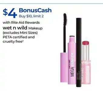 Rite Aid wet n wild Makeup offer