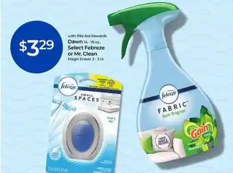 Rite Aid Dawn, Febreze or Mr. Clean offer