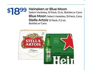 Rite Aid Heineken or Blue Moon, Blue Moon, Stella Artois offer