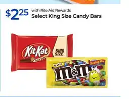 Rite Aid Select King Size Candy Bars offer