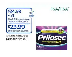 Rite Aid Prilosec OTC offer