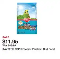 Petsmart KAYTEE FDPH Feather Parakeet Bird Food offer