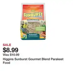 Petsmart Higgins Sunburst Gourmet Blend Parakeet Food offer