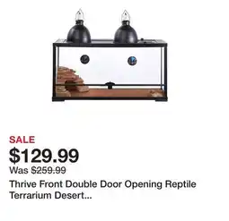 Petsmart Thrive Front Double Door Opening Reptile Terrarium Desert Essentials Kit - 40 Gallon offer