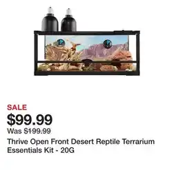 Petsmart Thrive Open Front Desert Reptile Terrarium Essentials Kit - 20G offer