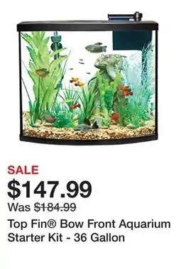 Petsmart Top Fin Bow Front Aquarium Starter Kit - 36 Gallon offer