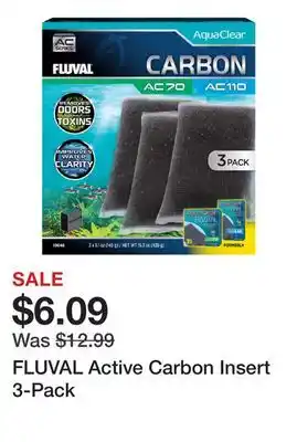 Petsmart FLUVAL Active Carbon Insert 3-Pack offer