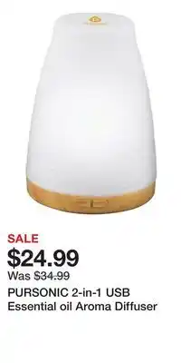 Nordstrom PURSONIC 2-in-1 USB Essential oil Aroma Diffuser offer