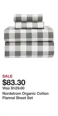 Nordstrom Nordstrom Organic Cotton Flannel Sheet Set offer