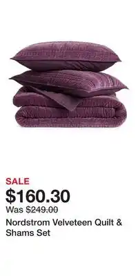 Nordstrom Nordstrom Velveteen Quilt & Shams Set offer