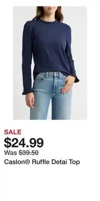 Nordstrom Caslon Ruffle Detai Top offer