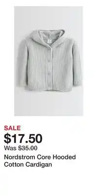 Nordstrom Nordstrom Core Hooded Cotton Cardigan offer