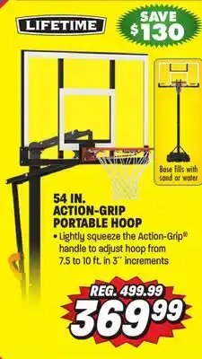 Big 5 Lifetime 54 Action Grip Portable Hoop offer