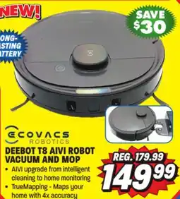 Big 5 Ecovacs Deebot T8 AIVI Robot Vacuum and Mop offer