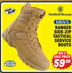 Big 5 Smith & Wesson Ranger Side-Zip Water Resistant Men's Tactical Service Boots offer