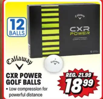 Big 5 Callaway CXR Power Golf Balls - 1-Dozen offer