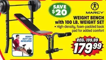 Big 5 Marcy Pro Weight Bench with 100-lb. Weight Set offer