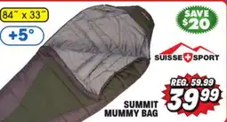 Big 5 Suisse Sport Summit +5° Mummy Bag offer