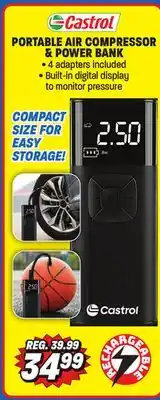 Big 5 Castrol Portable Air Compressor and Power Bank offer