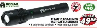 Big 5 Kodiak Kiran Rechargeable 10,000 Lumen Tactical Flashlight offer