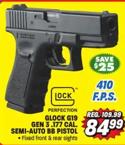 Big 5 Umarex Glock G19 Gen 3 .177 Caliber Semi-Auto BB Pistol offer