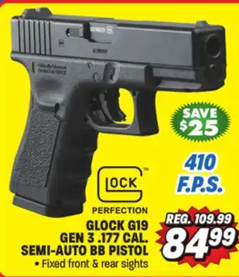 Big 5 Umarex Glock G19 Gen 3 .177 Caliber Semi-Auto BB Pistol offer