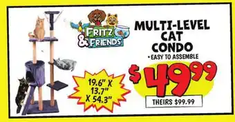 Ollie's FRITZ & FRIENDS MULTI-LEVEL CAT CONDO offer