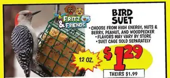 Ollie's FRITZ & FRIENDS BIRD SUET offer