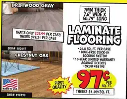 Ollie's LAMINATE FLOORING offer