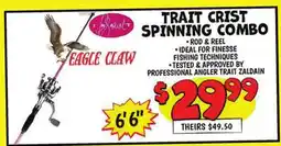 Ollie's EAGLE CLAW TRAIT CRIST SPINNING COMBO offer