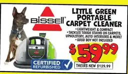 Ollie's LITTLE GREEN PORTABLE CARPET CLEANER offer