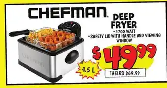 Ollie's CHEFMAN DEEP FRYER offer