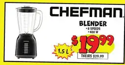 Ollie's CHEFMAN BLENDER offer