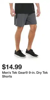 Kohl's Men's Tek Gear 9-in. Dry Tek Shorts offer