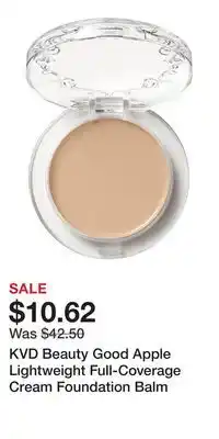 Kohl's KVD Beauty Good Apple Lightweight Full-Coverage Cream Foundation Balm offer