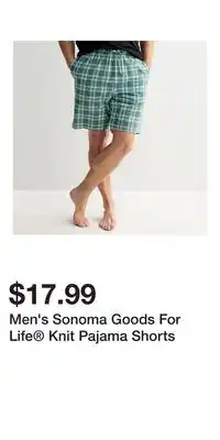 Kohl's Men's Sonoma Goods For Life Knit Pajama Shorts offer