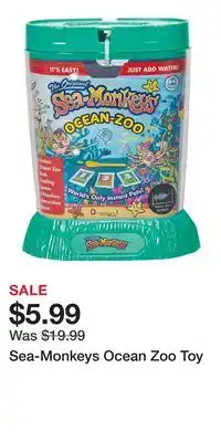 Kohl's Sea-Monkeys Ocean Zoo Toy offer