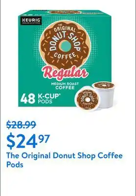 Walmart The Original Donut Shop, Regular Medium Roast K-Cup Coffee Pods, 48 Count offer