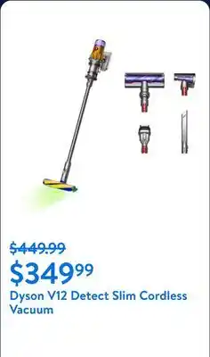 Walmart Dyson V12 Detect Slim Cordless Vacuum Cleaner | Nickel | Refurbished offer