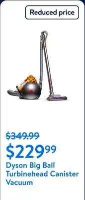 Walmart Dyson Big Ball Turbinehead Canister Vacuum | Yellow/Iron | New offer