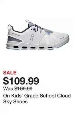 Dick's Sporting Goods On Kids' Grade School Cloud Sky Shoes offer